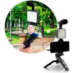 Estabilizador | Soporte de celular con luz y microfono